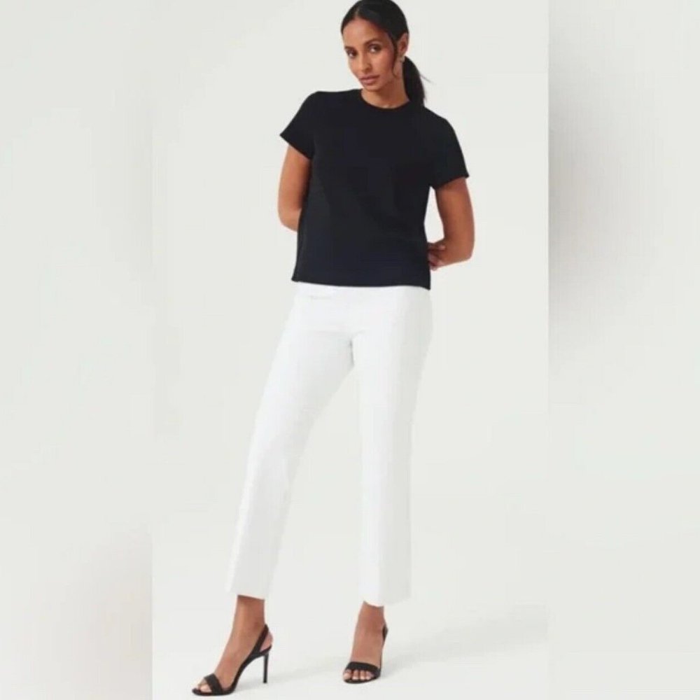 Spanx Slim Fit Pull On Pants Classic White $149
